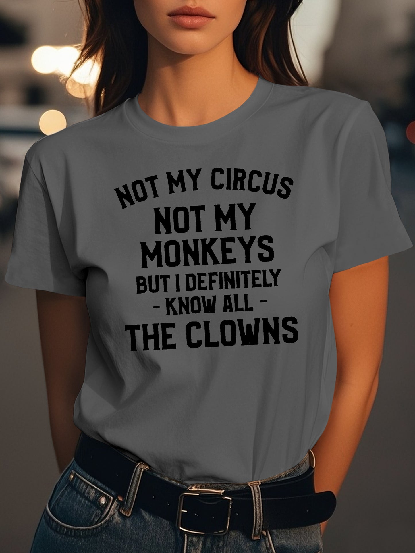 NOT MY CIRCUS Fashion women's pure cotton T-shirt short sleeves