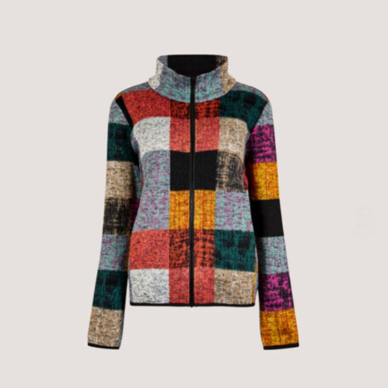 Colourful Check Fleece Jacket
