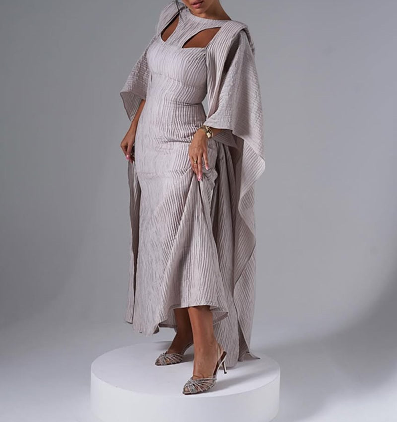 Fashion Elegant Cape Dress