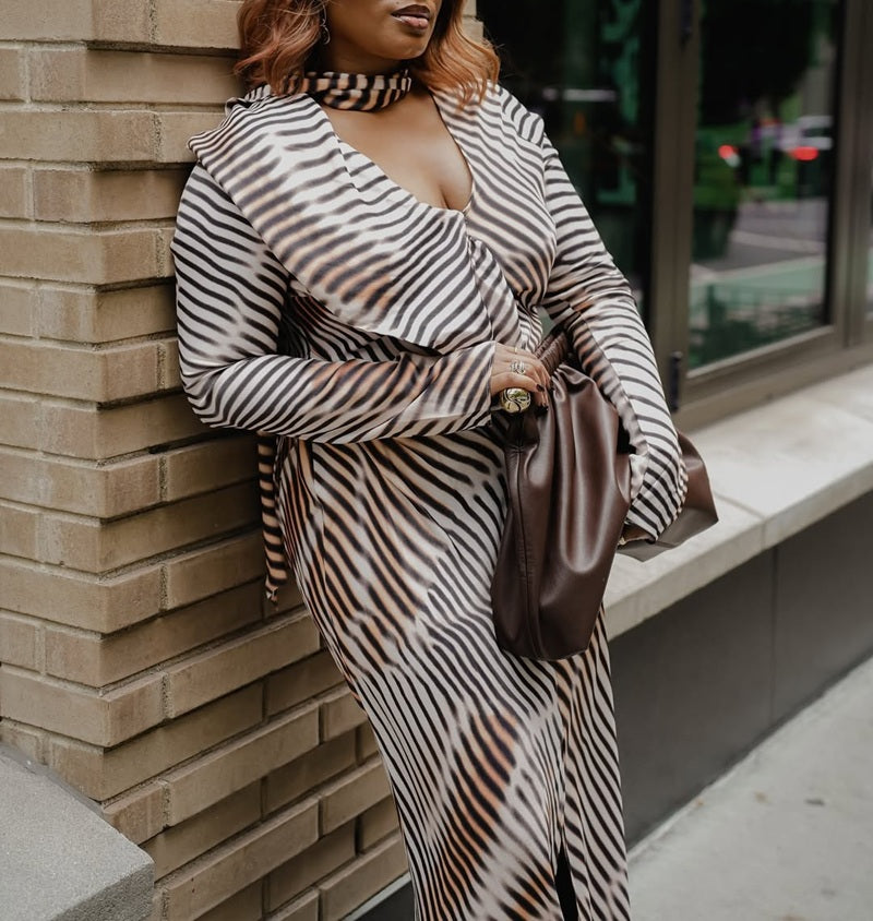 Zebra Grace Maxi Dress
