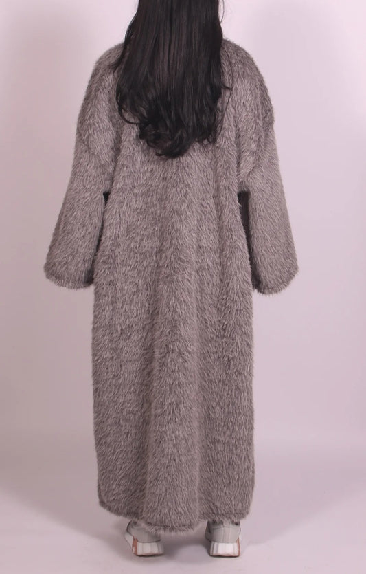 Fuzzy Oversized Maxi Cardigan