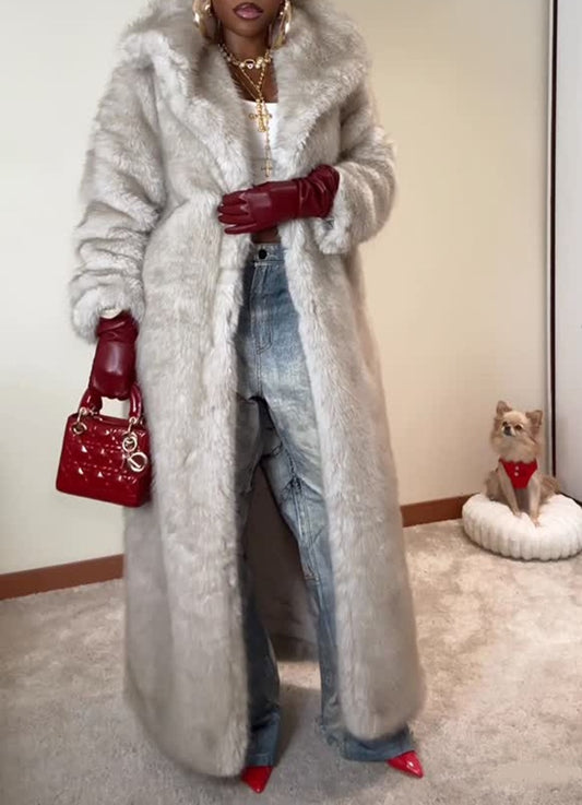 Long Faux Fur Coat