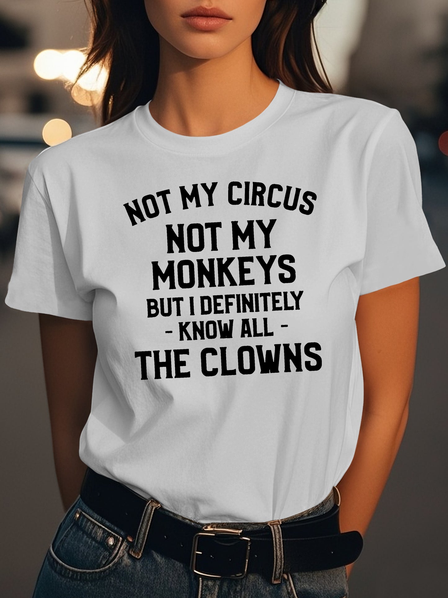 NOT MY CIRCUS Fashion women's pure cotton T-shirt short sleeves