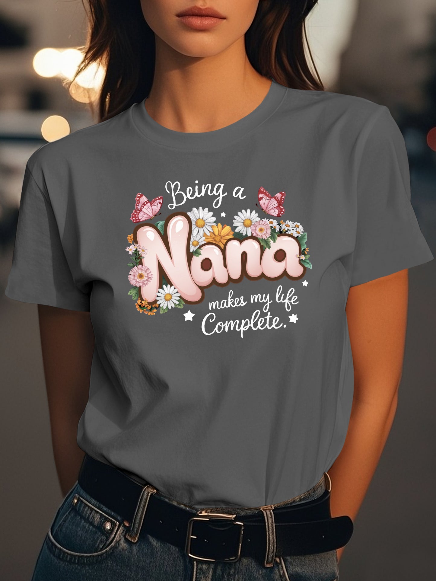 graphic Fashion women's pure cotton T-shirt short sleeves