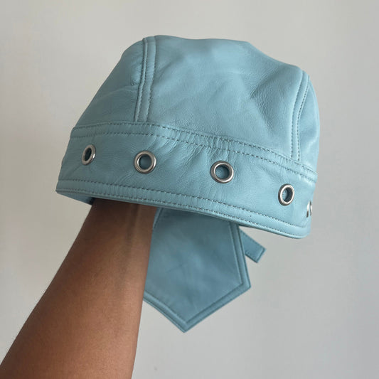 Eyelet Detail Lace-up PU Hat