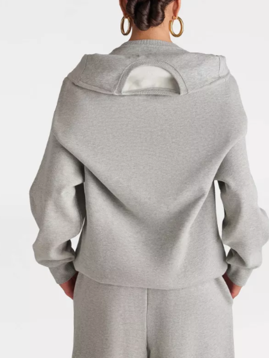 Solid Color Loose Sport Suit