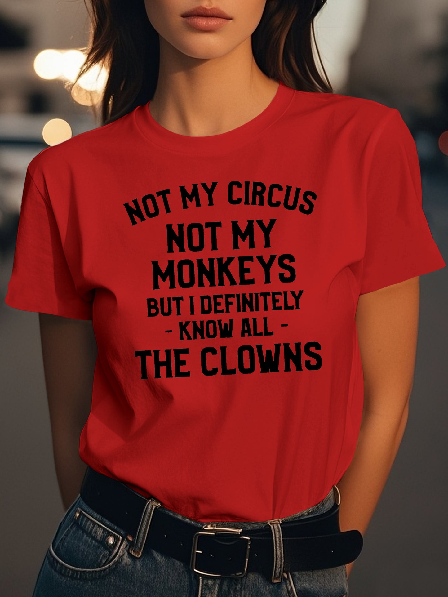 NOT MY CIRCUS Fashion women's pure cotton T-shirt short sleeves