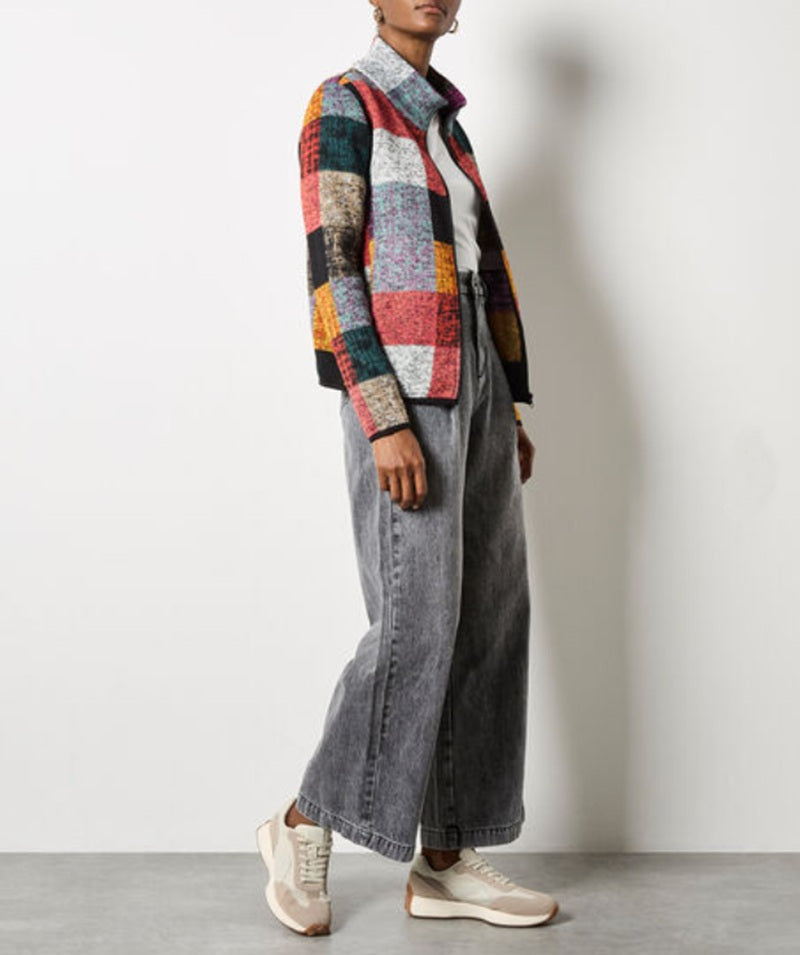 Colourful Check Fleece Jacket