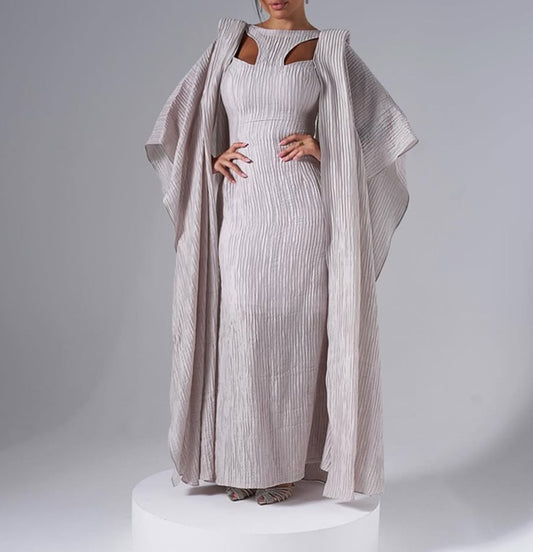 Fashion Elegant Cape Dress