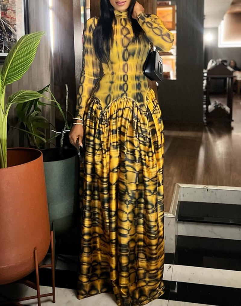 Sunny Art Mosaic Gown