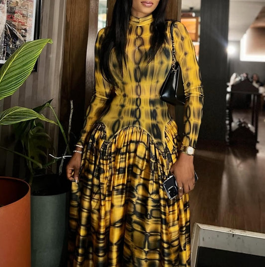 Sunny Art Mosaic Gown