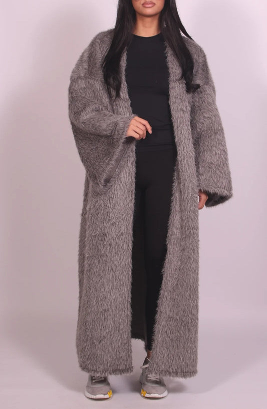 Fuzzy Oversized Maxi Cardigan