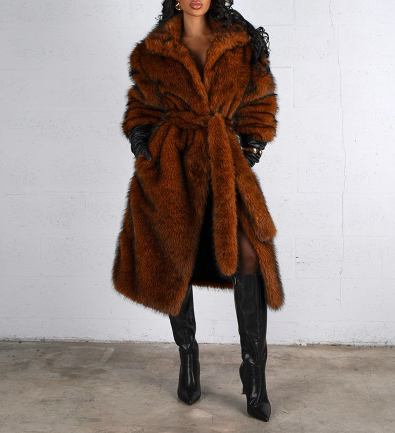 Luxury Faux Fur Coat