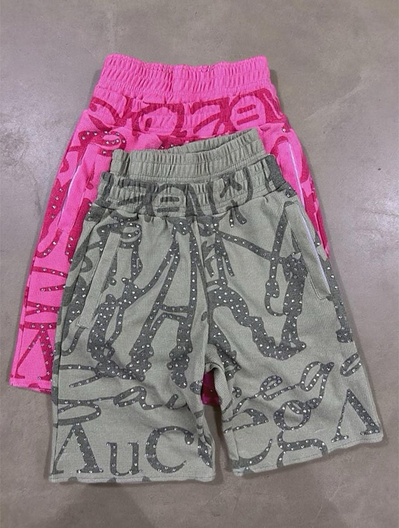 Bling Hooded Two-Piece Set