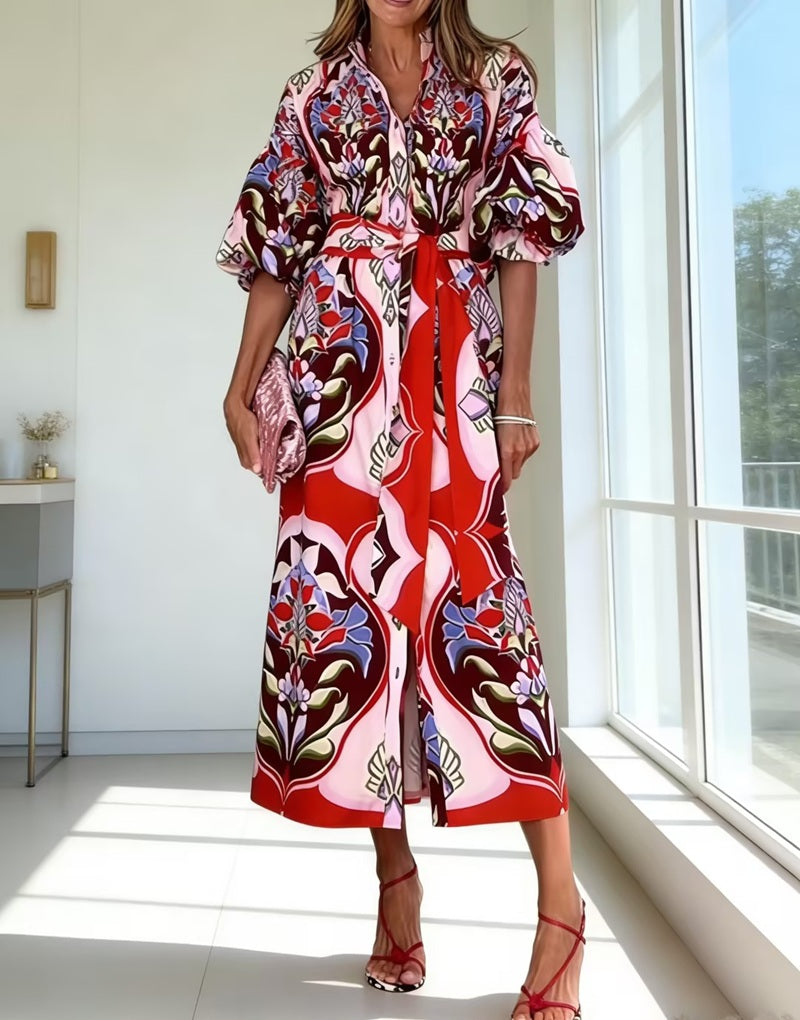 Fiesta Bloom Wrap Dress