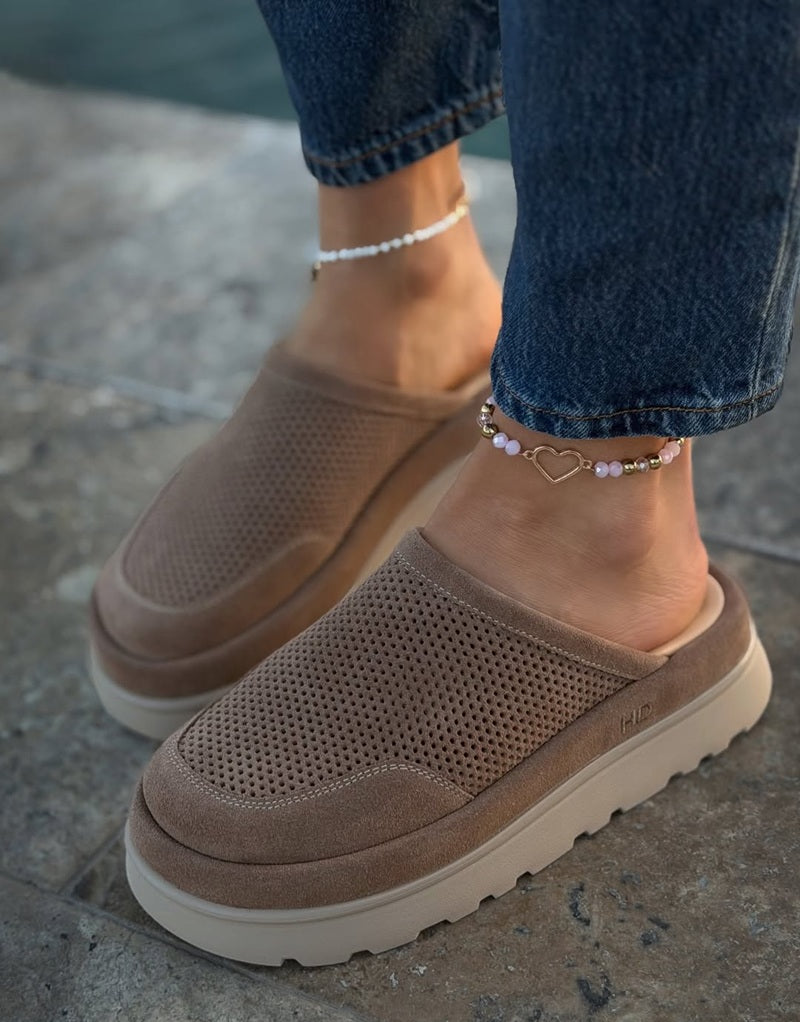 Slip On Hollow Out Platform Mule Slipper Shoes