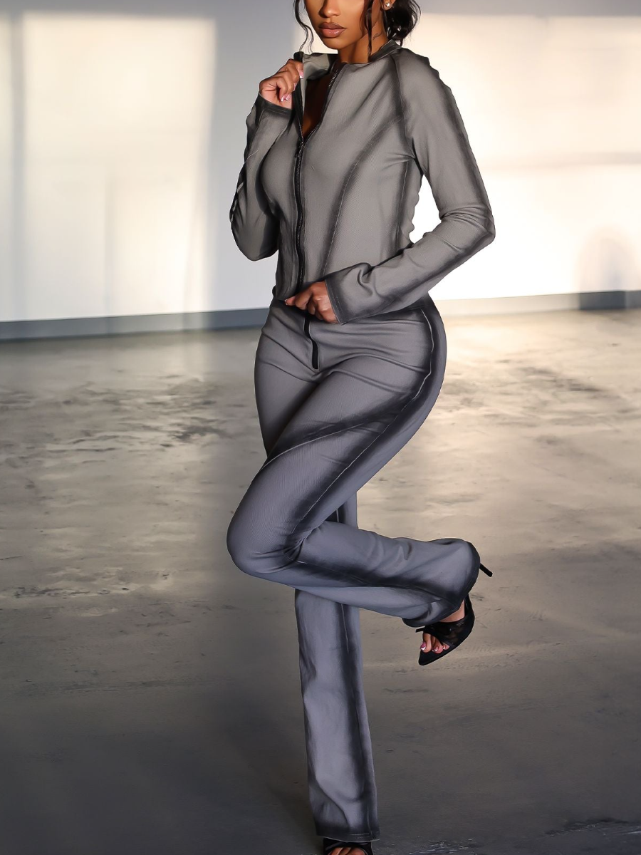 Inkjet Design Pants Set