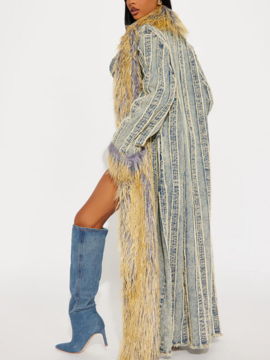 Plush Denim Jacket