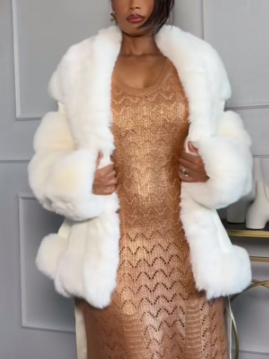 Waisted Plush Jacket