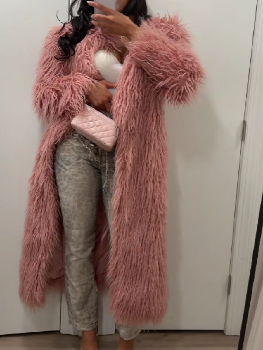 Faux Fur Long Coat