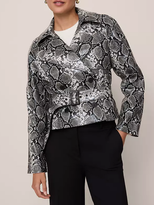 Snake Print Coat