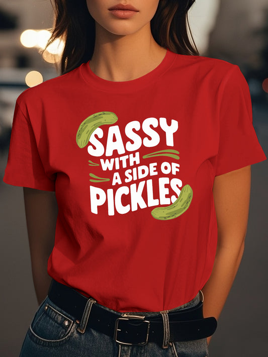 graphic Fashion women's pure cotton T-shirt short sleeves