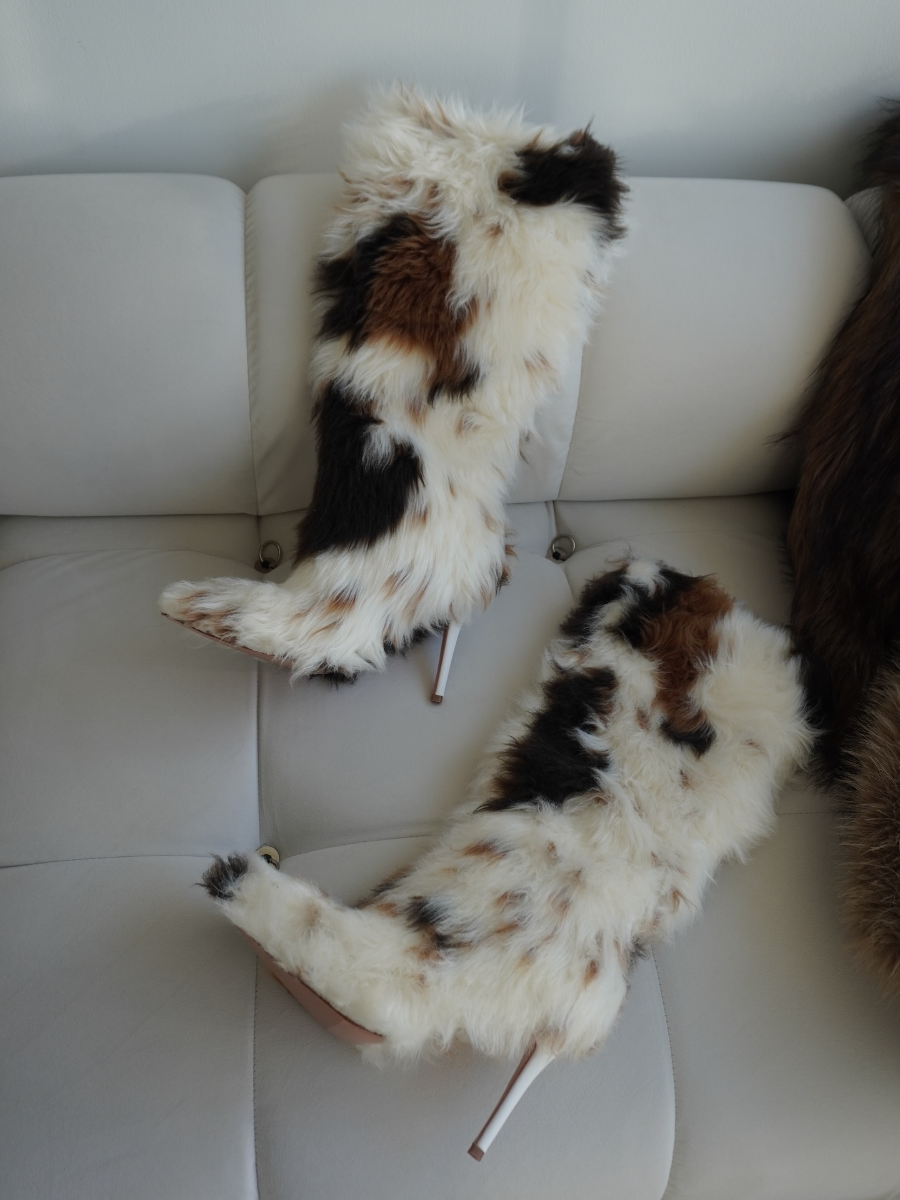 Faux Fur High Boots