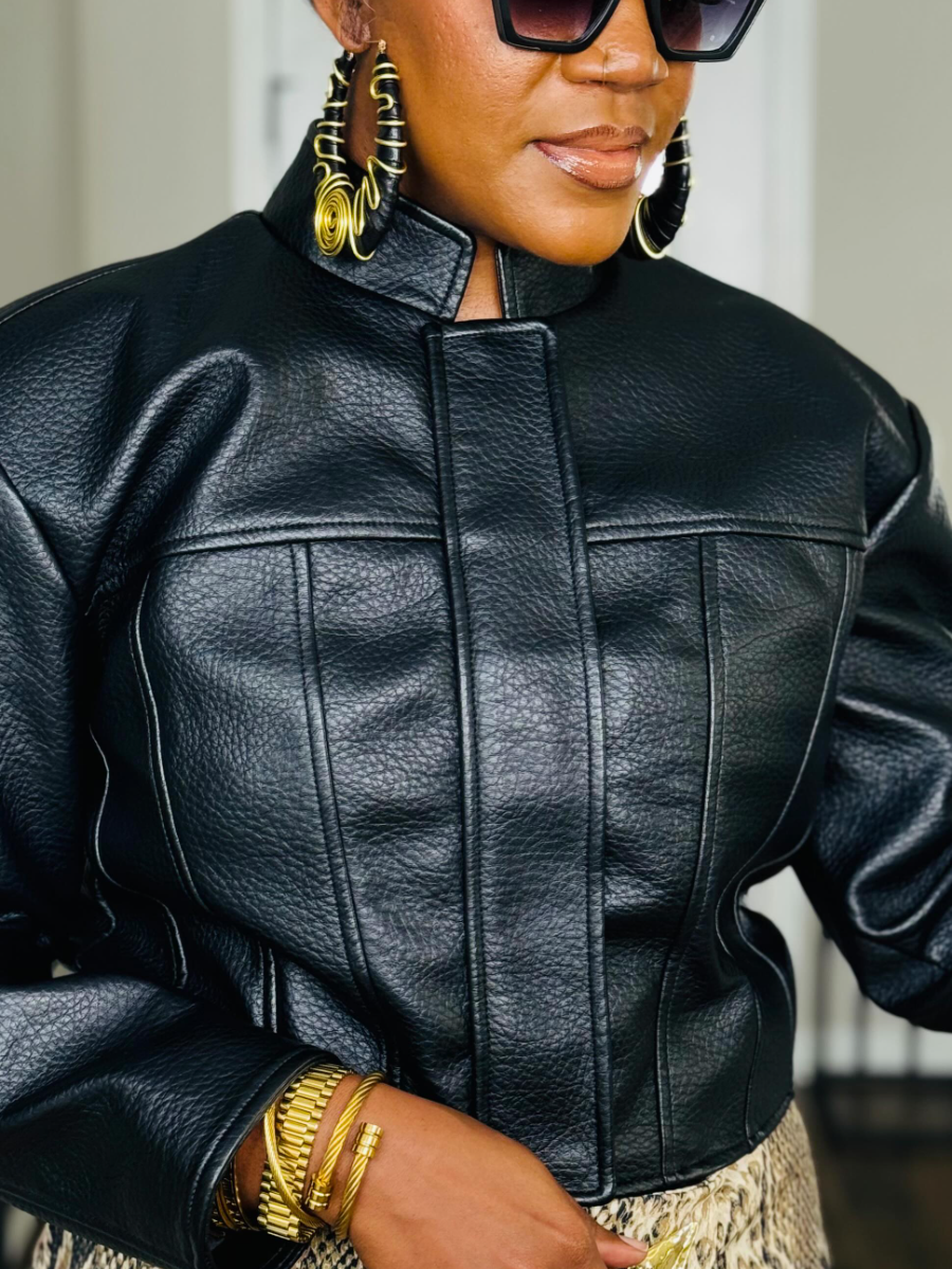 Black Leather Coat