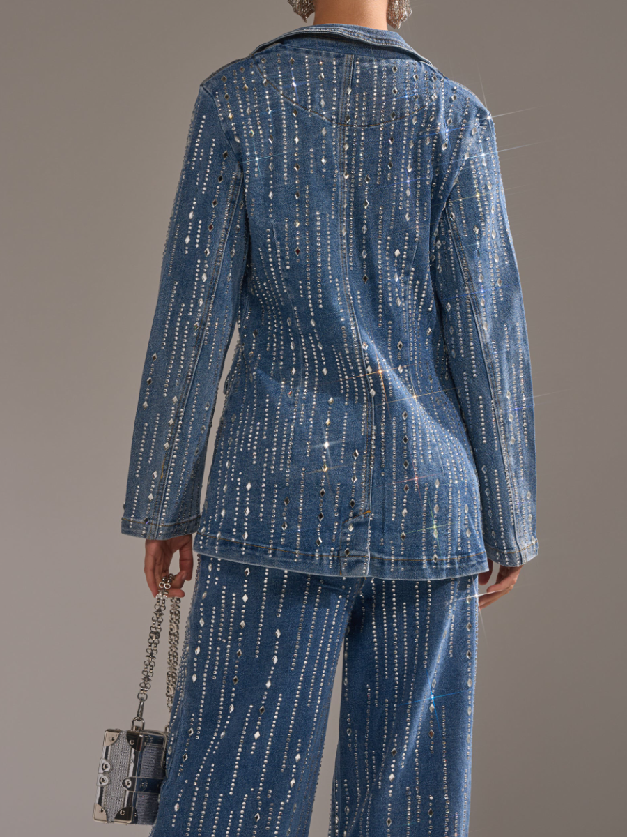 Sequin Denim Suit