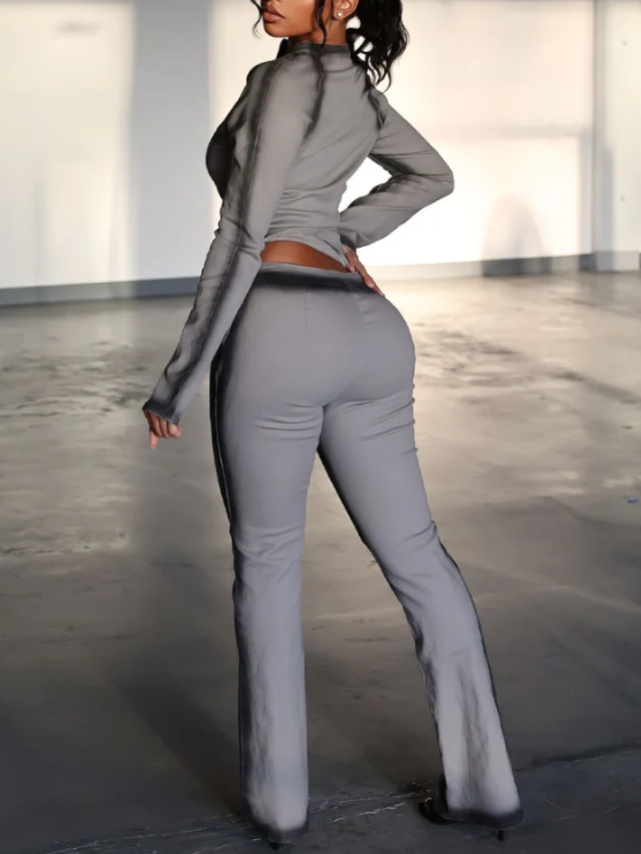 Inkjet Design Pants Set