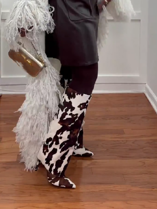 Dairy Pointed-Toe Boots