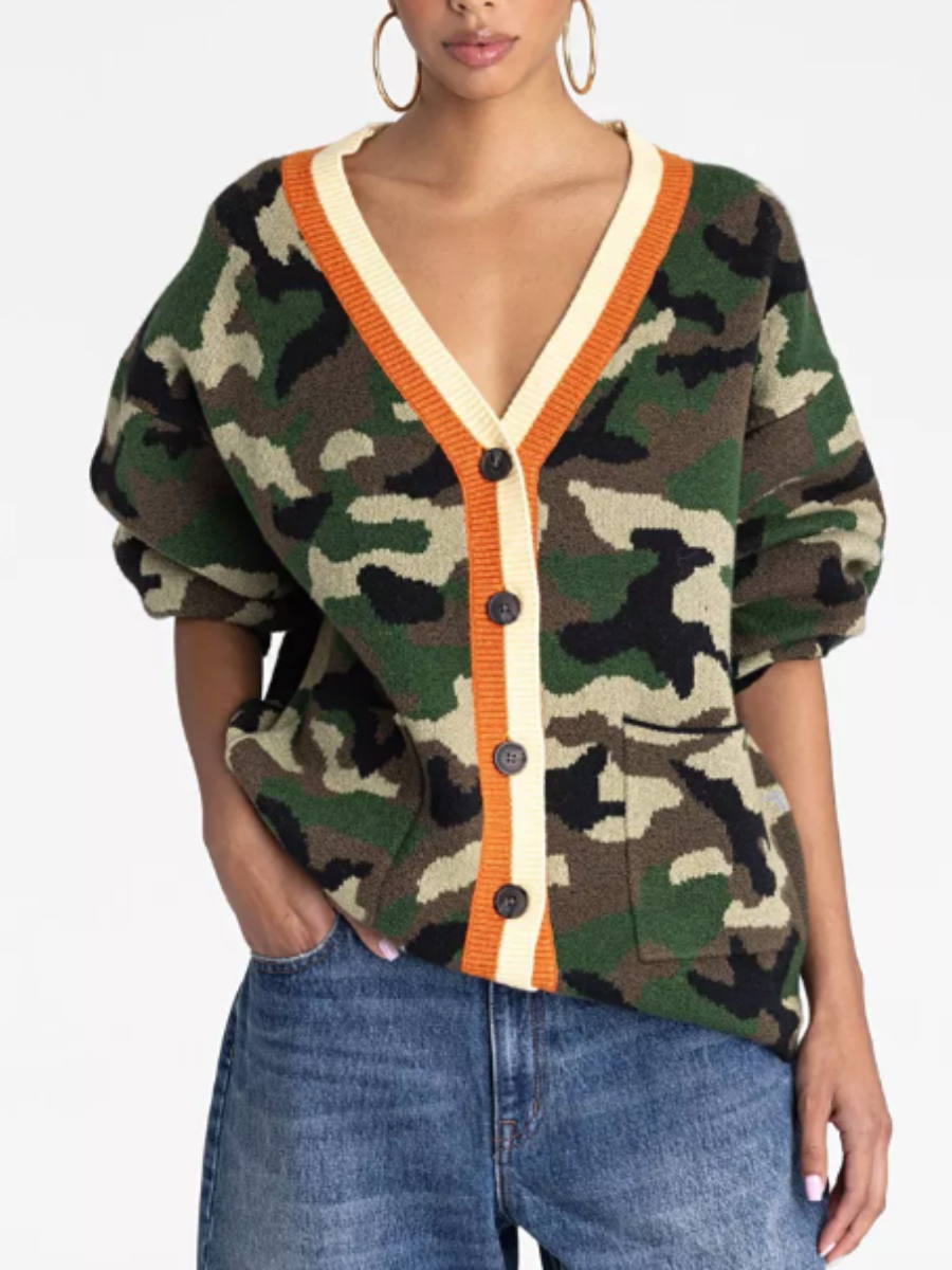 Leopard Button Cardigan