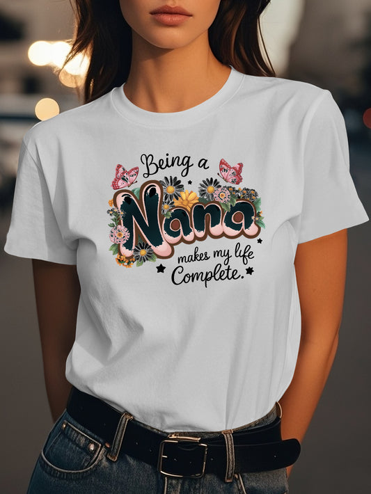 graphic Fashion women's pure cotton T-shirt short sleeves