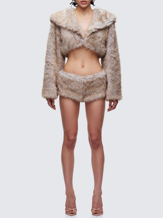 Plush Shorts Set